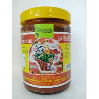 Cap Bunga Taucu Cili Manis 475G 辣椒甜豆酱